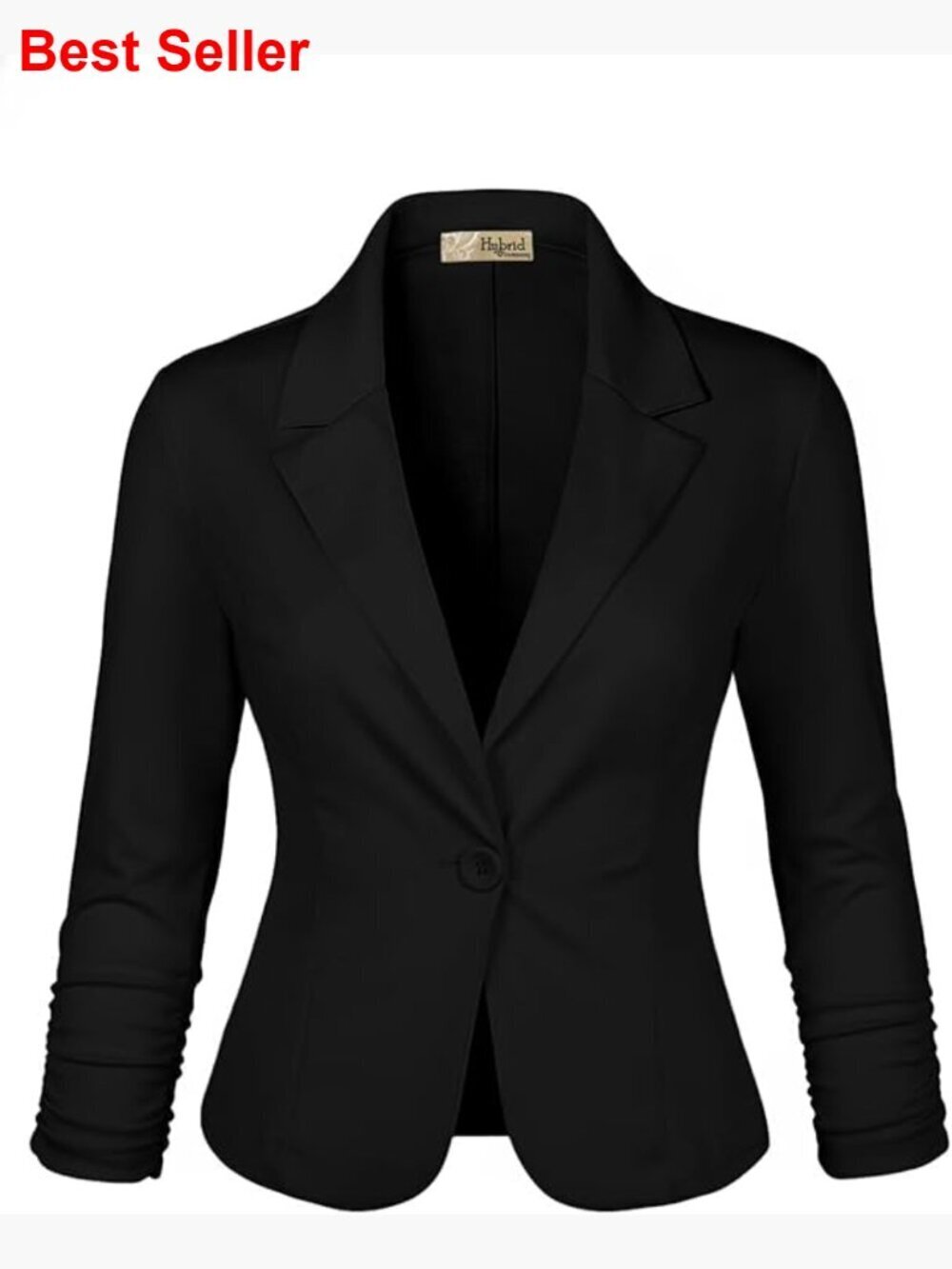 Lightweight Stretch Ponte Blazer Jacket for Work Office Casual